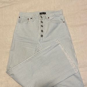 Abercrombie jeans. Striped. Barely worn.